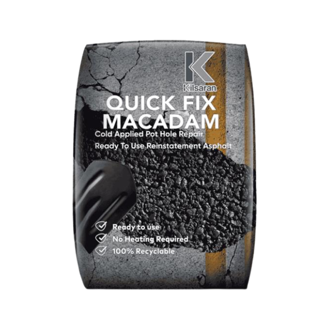 KILSARAN QUICK FIX MACADAM - COLD APPLIED POT HOLE REPAIR 25KG BAG