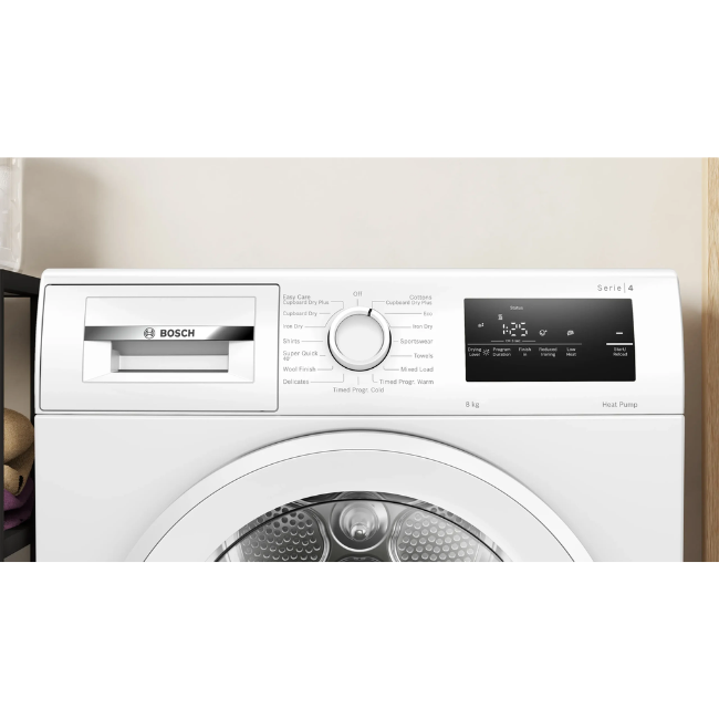 BOSCH SERIES 4 8KG HEAT PUMP DRYER WTH85225IE - Image 2
