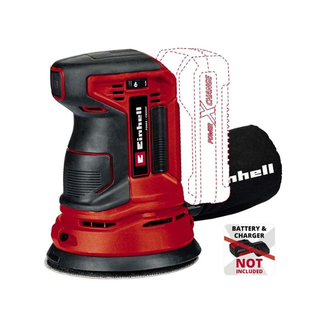 EINHELL POWER X-CHANGE 18V CORDLESS 125MM ROTATING SANDER