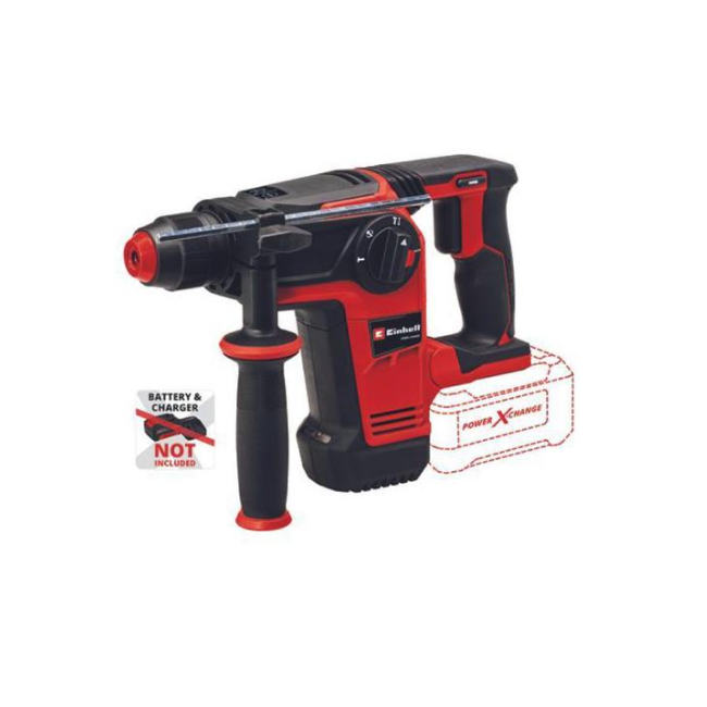 EINHELL POWER X-CHANGE 18V 2.6J BRUSHLESS ROTARY HAMMER, BODY ONLY
