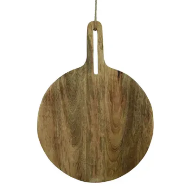 CHOPPING BOARD MANGOWOOD ROUND LIGHT BURNT FSC MIX