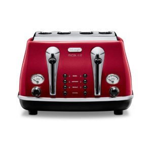 DELONGHI RED 4 SLICE TOASTER | CTOM4003.R
