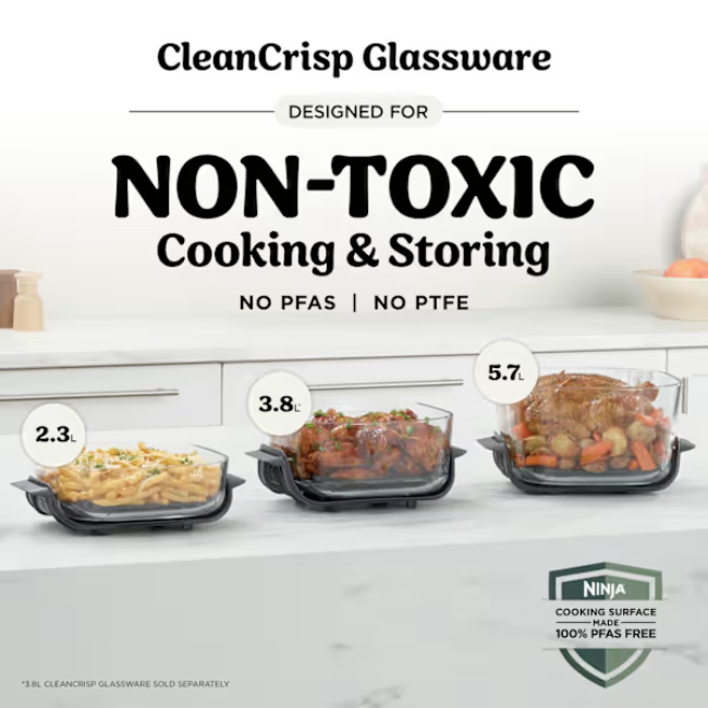 NINJA CRISPI PRO 7 IN GLASS AIR FRYER AS101UKRS - Image 3