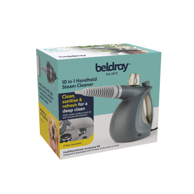 BELDRAY 10 IN 1 HANDHELD STEAMER BEL0701TTFAR - Image 2