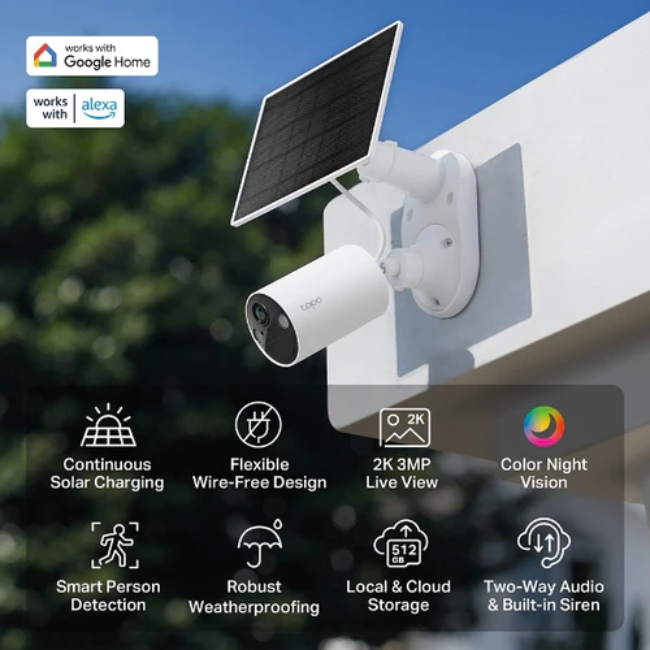 TP LINK SOLAR POWERED CCTV CAMERA TAPOC410KIT - Image 3