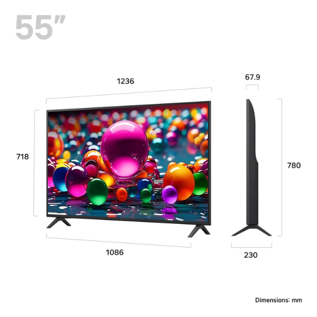 LG UA75 55" 4K UHD LED Smart TV | 55UA75006LA.AEK - Image 2