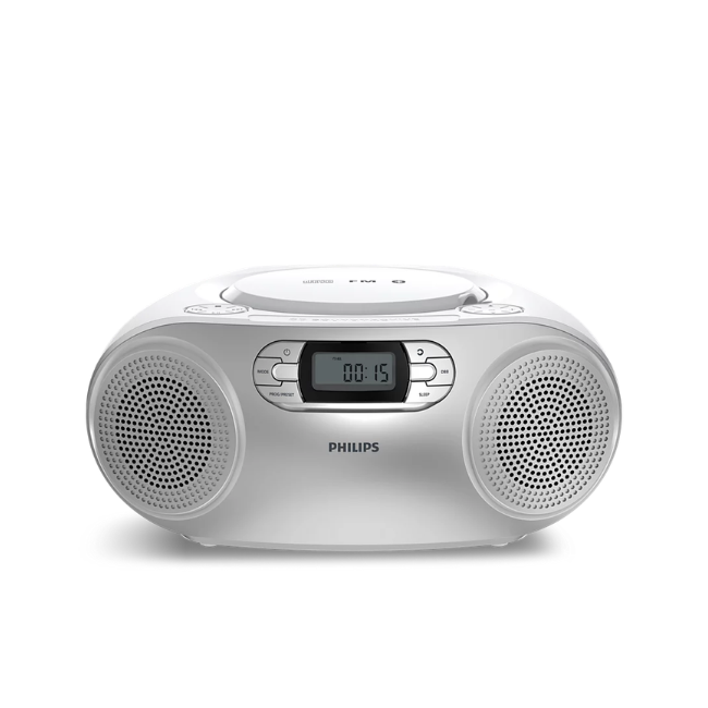 PHILIPS TAZ2000S/10 SILVER FM CD SOUND MACHINE