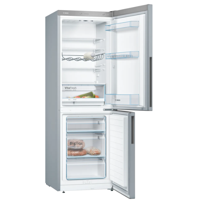 BOSCH FRIDGE FREEZER KGV33VLEAG 176 x 60CM STAINLESS STEEL - Image 2