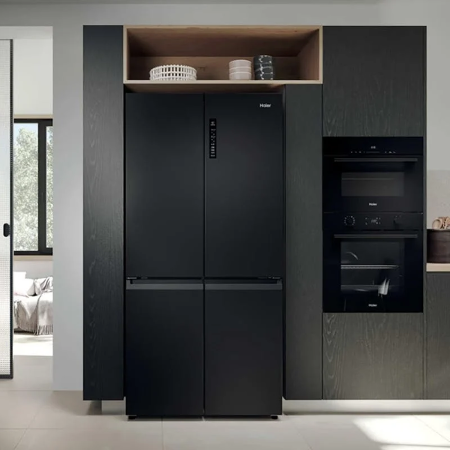 HAIER CUBE 90 SERIES 3 MULTI DOOR FRIDGE FREEZER SLATE BLACK HCR39F19ENPT - Image 3