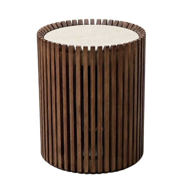 TEAK TABLE PORCELAIN TOP
