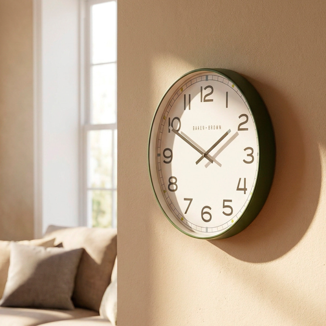 BAKER AND BROWN TREVI CLOCK - GREEN - Image 2