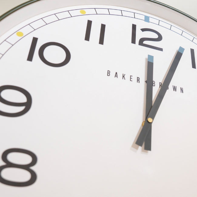 BAKER AND BROWN TREVI CLOCK - GREEN - Image 3