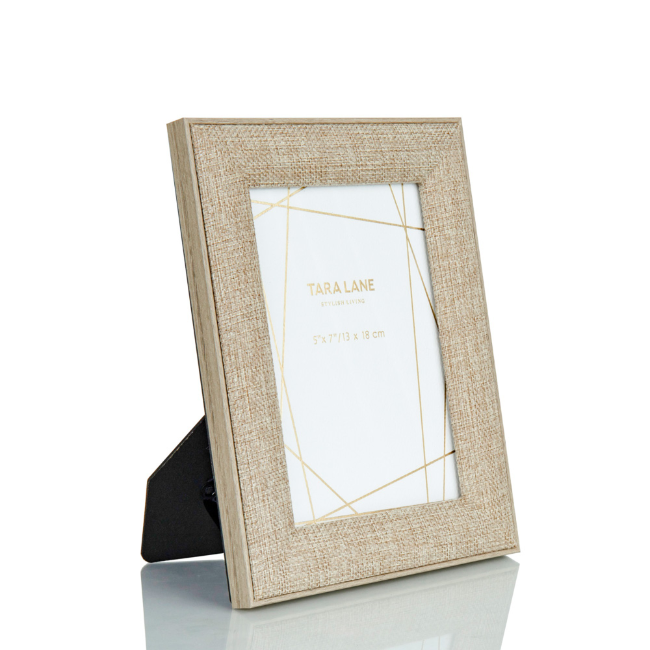 BEIGE LINEN FRAME 5X7