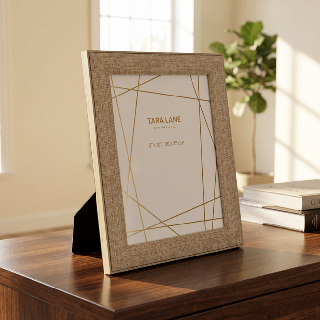 BEIGE LINEN FRAME 8X10 - Image 2