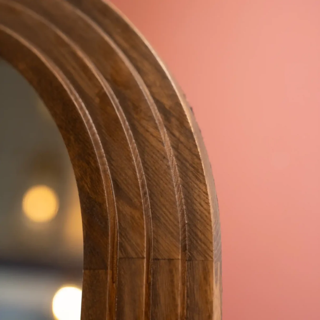 STEP ARCHED FLOOR MIRROR - NATURAL - Image 3