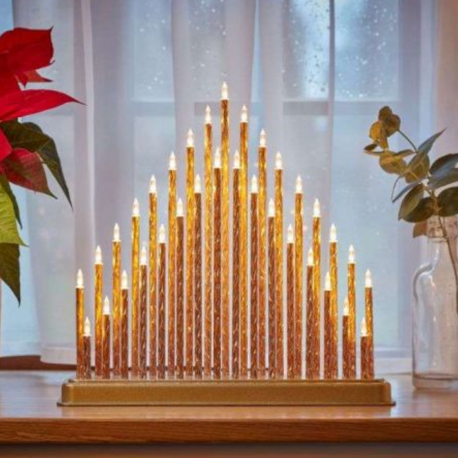 GOLD CANDLEBRIDGE - 33 LED