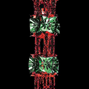 RED AND GREEN FOIL GARLAND 2.7MX33CM