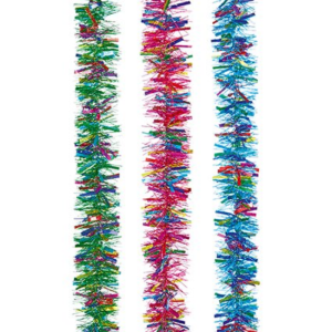 MULTI LASER CHUNKY TINSEL 2MX10CM - 3 ASST.