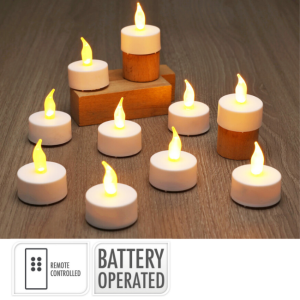 REMOTE CONTROL TEALIGHTS - 8PC