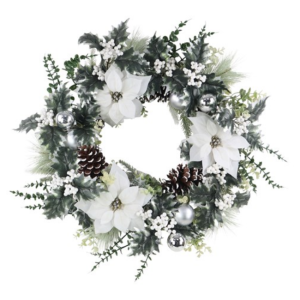 WHITE BERRIES SWAG 60CM