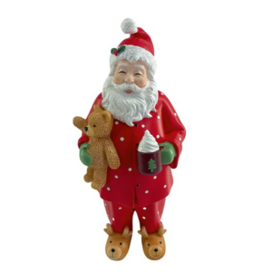 SANTA WITH TEDDY 32CM