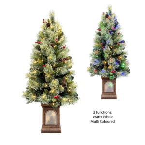 PRE LIT TREE (150L) 120CM BERRY TREE