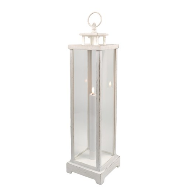 LED LANTERN WHITE 12X45CM