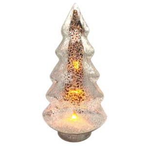 LED ANTIQUE GLASS TREE 15X29CM