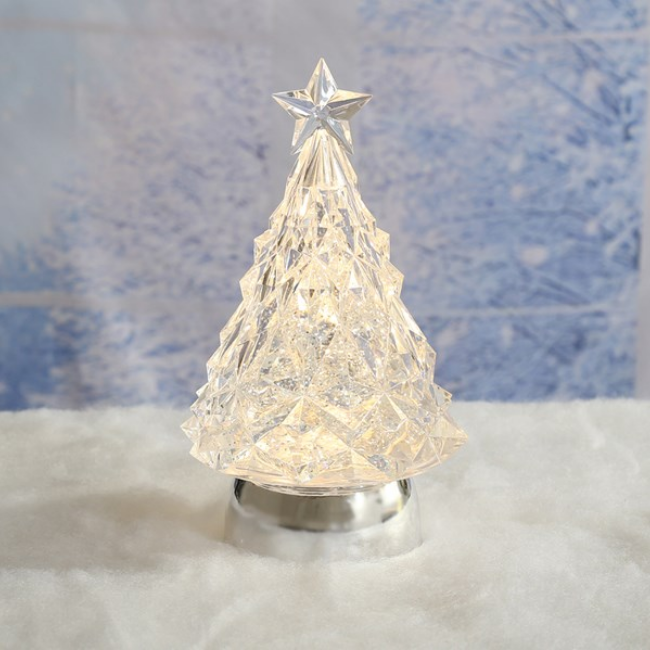 LED TREE SPINNER WHITE 23CM - Image 2