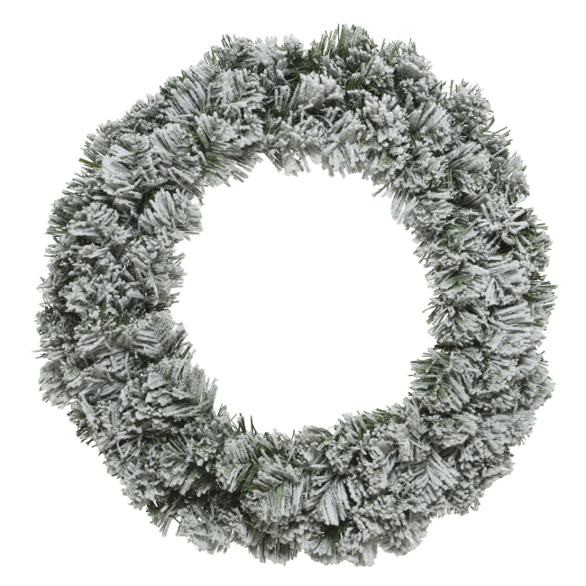 SNOWY IMPERIAL WREATH - INDOOR