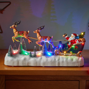 FLYING REINDEER! SLEIGHSCENE