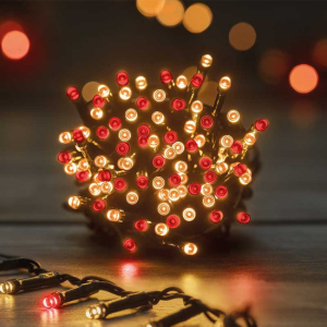 LED TREE LIGHTS - ANTIQUE WHITE AND RED - 2000