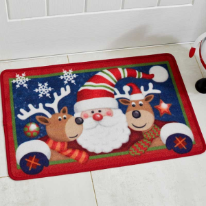 SANTA AND FRIENDS DOOR MAT 40x60