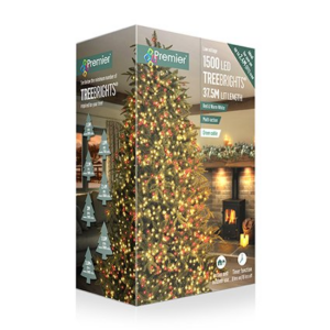 MULTIACTION RED AND WARM WHITE LED TREEBRIGHT W/ TIMER - 1500
