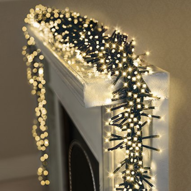MULTIACTION WARM WHITE LED CLUSTER LIGHTS W/ TIMER - 2000 - Image 3