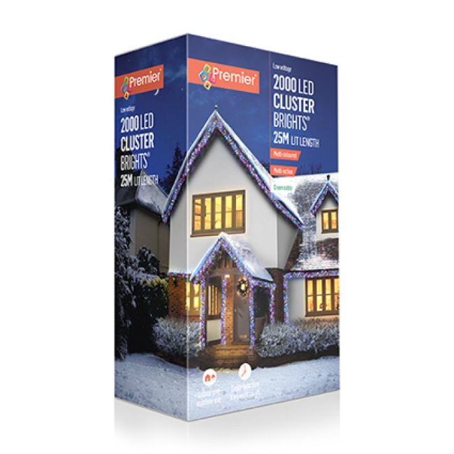MULTIACTION MULTI COLOUR LED CLUSTER LIGHTS - 2000