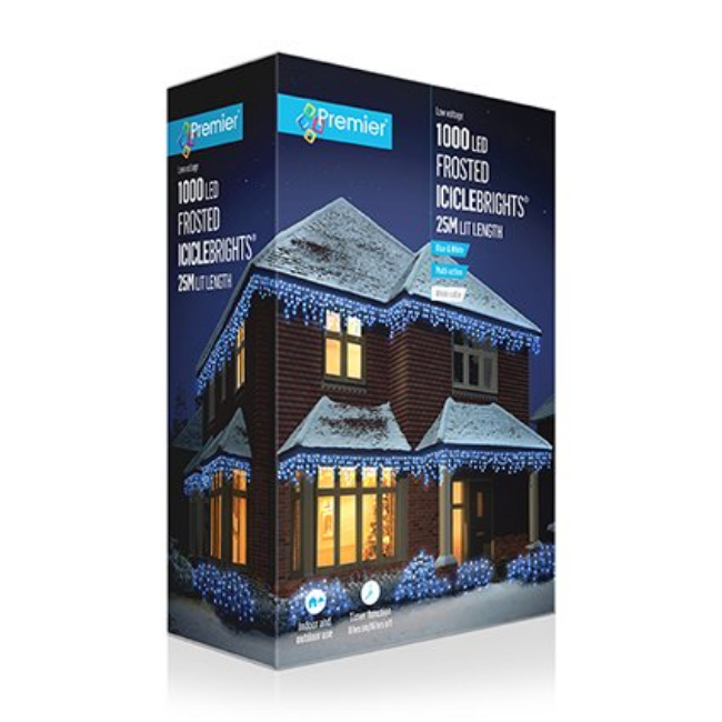 MULTIACTION BLUE AND WHITE ICICLE LED - 1000