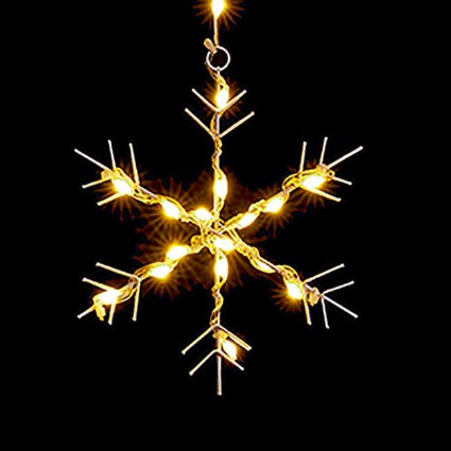 FLEXIBRIGHTS SNOWFLAKE CURTAIN WARM WHITE LED - 1.2X1.2M - Image 3