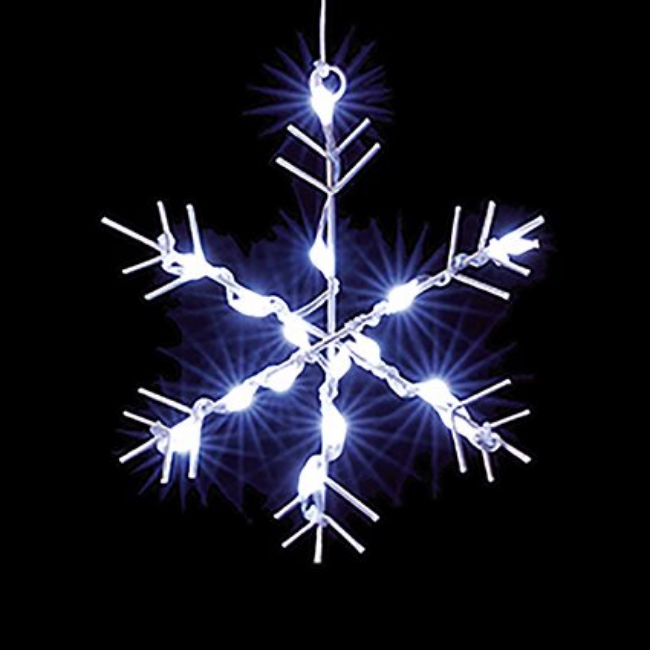 FLEXIBRIGHTS SNOWFLAKE CURTAIN COOL WHITE LED - 1.2X1.2M - Image 3