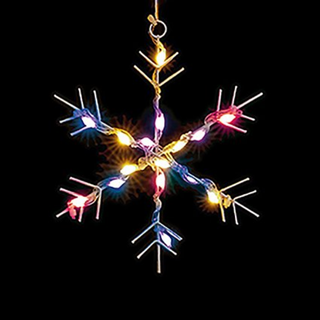 FLEXIBRIGHTS SNOWFLAKE CURTAIN RAINBOW LED - 1.2X1.2M - Image 3