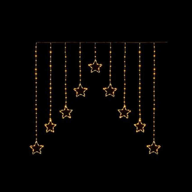 FLEXIBRIGHTS STAR CURTAIN WARM WHITE LED - 1.2X1.2M - Image 2