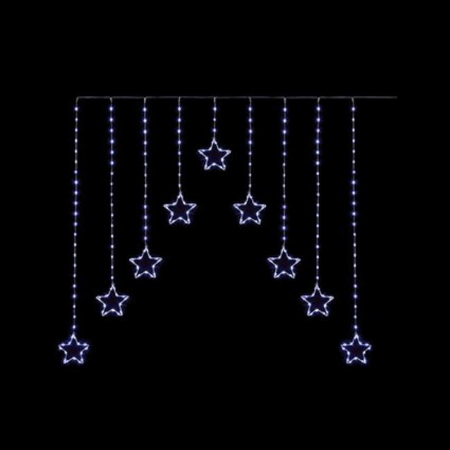 FLEXIBRIGHTS STAR CURTAIN COOL WHITE LED - 1.2X1.2M - Image 2