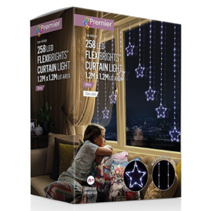 FLEXIBRIGHTS STAR CURTAIN COOL WHITE LED - 1.2X1.2M