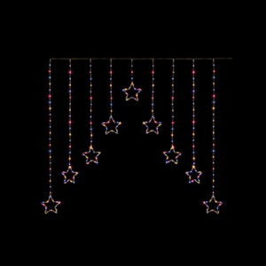 FLEXIBRIGHTS STAR CURTAIN RAINBOW LED - 1.2X1.2M