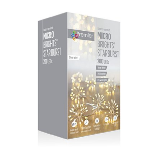 MICROBRIGHTS WARM WHITE STARBURST - 200 LED