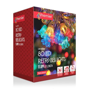 MULTIACTION MULTI COLOUR RETRO BELL LIGHTS