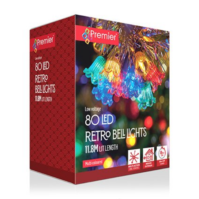 MULTIACTION MULTI COLOUR RETRO BELL LIGHTS