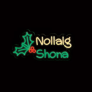 NOLLAIG SHONA NEON HANGING SIGN - 50CM