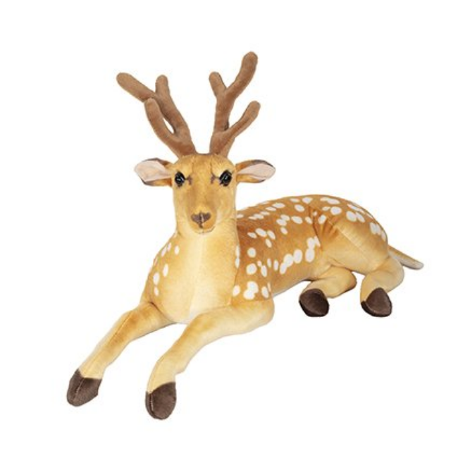 PLUSH LYING DOWN REINDEER - 60CM
