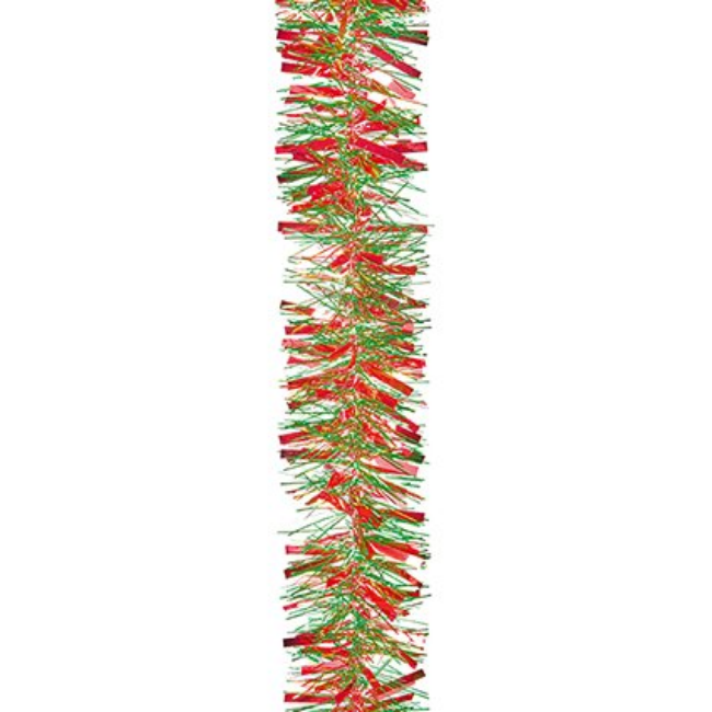 GOLD/RED OR GREEN/RED MIXED CHUNKY TINSEL 2MX10CM - 2 ASST. - Image 3